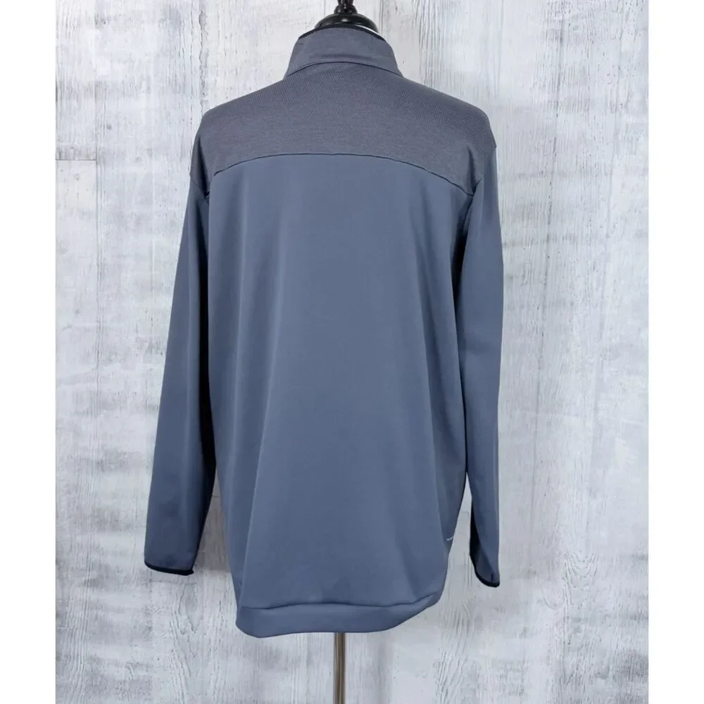 Adidas Response Men's 2XL Jacket Clima Warm Performance 1/4 Zip Pullover Blue